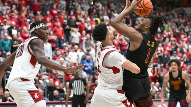 USC Trojans guard Isaiah Collier Washington State Cougars guard Myles Rice